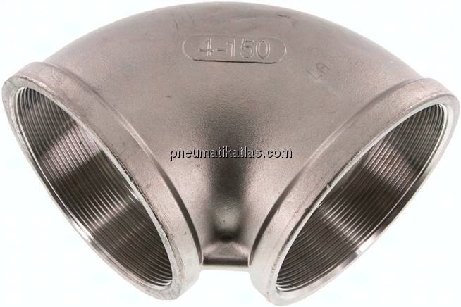 90°-Winkel Rp 4"-Rp 4", 1.4408