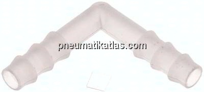 Winkel-Schlauchverbinder 4mm, PVDF