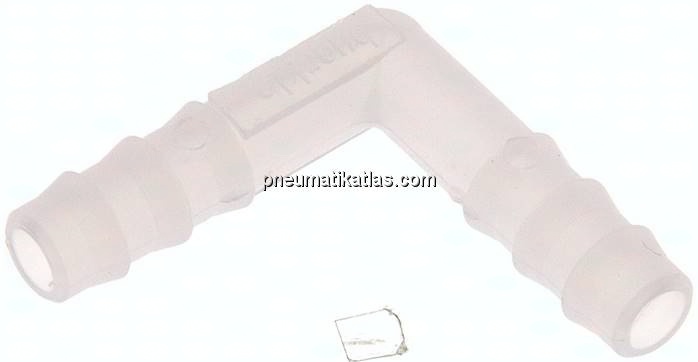Winkel-Schlauchverbinder 6 (1/4")mm, PVDF