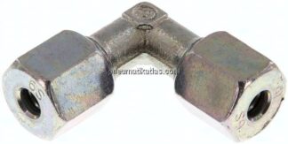Winkel-Schneidringverschraubung 6 S (M14x1,5), Stahl verzinkt