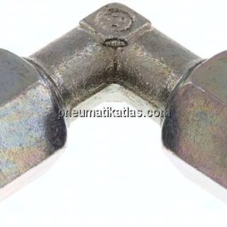 Winkel-Schneidringverschraubung 6 S (M14x1,5), Stahl verzinkt