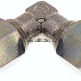 Winkel-Schneidringverschraubung 8 S (M16x1,5), Stahl verzinkt