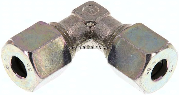 Winkel-Schneidringverschraubung 8 S (M16x1,5), Stahl verzinkt