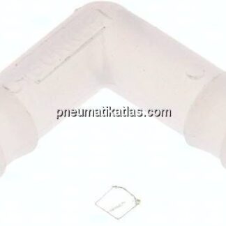 Winkel-Schlauchverbinder 9 (3/8")mm, PVDF