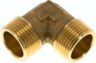 90°-Winkel R 1" (AG), Messing