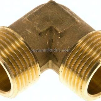 90°-Winkel R 1" (AG), Messing