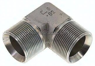 90°-Winkel, 60°Konus G 1-1/2"-G 1-1/2" (AG), Stahl verzinkt