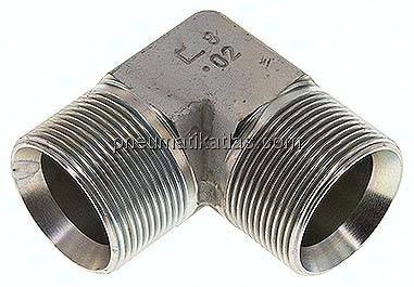 90°-Winkel, 60°Konus G 1-1/2"-G 1-1/2" (AG), Stahl verzinkt