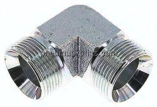 90°-Winkel, 60°Konus G 1-1/4"-G 1-1/4" (AG), Stahl verzinkt