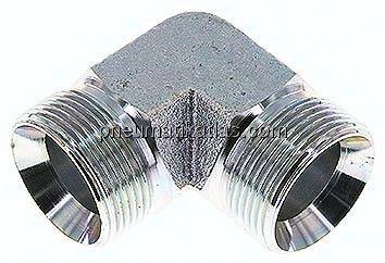 90°-Winkel, 60°Konus G 1-1/4"-G 1-1/4" (AG), Stahl verzinkt