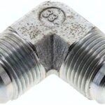 90°-Winkel,UN 1-1/16"-12 AG (JIC), Stahl verzinkt