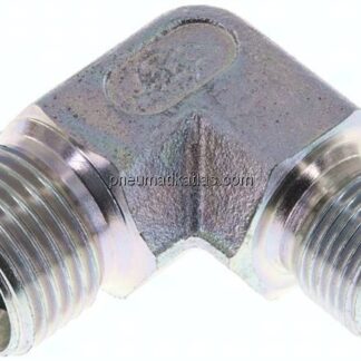 90°-Winkel, 60°Konus G 1/2"-G 3/8" (AG), Stahl verzinkt