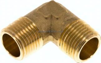 90°-Winkel R 1/2" (AG), Messing