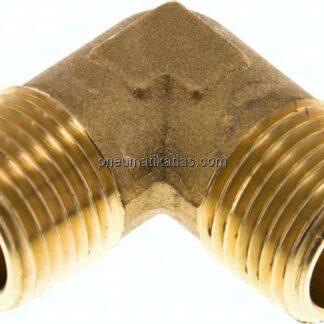 90°-Winkel R 1/2" (AG), Messing