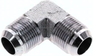 90°-Winkel,UN 1-3/16"-12 AG (JIC), Stahl verzinkt