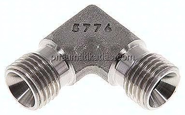 90°-Winkel, 60°Konus G 1/4"-G 1/4" (AG), V4A