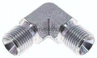 90°-Winkel, 60°Konus G 1/8"-G 1/8" (AG), Stahl verzinkt
