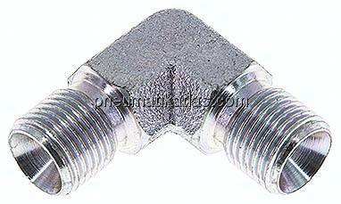 90°-Winkel, 60°Konus G 1/8"-G 1/8" (AG), Stahl verzinkt