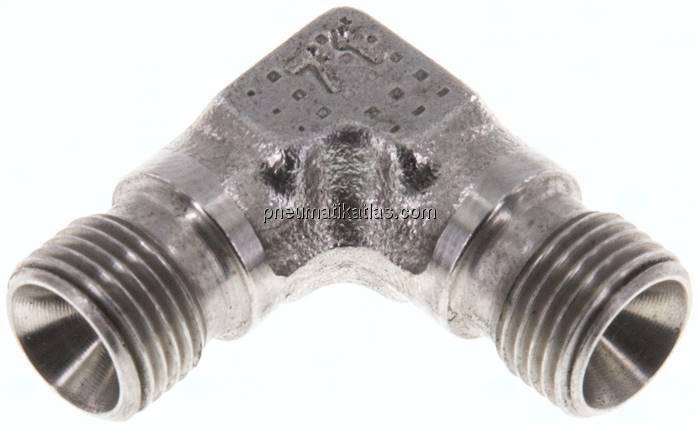 90°-Winkel, 60°Konus G 1/8"-G 1/8" (AG), V4A