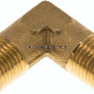 90°-Winkel R 1/8" (AG), Messing