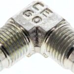 90°-Winkel,UNF 1/2"-20 AG (JIC), Stahl verzinkt