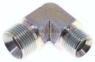 90°-Winkel, 60°Konus G 3/4"-G 1/2" (AG), Stahl verzinkt