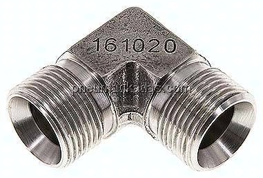 90°-Winkel, 60°Konus G 3/4"-G 3/4" (AG), V4A