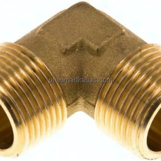 90°-Winkel R 3/4" (AG), Messing
