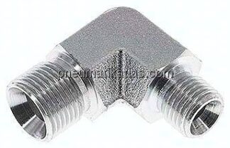 90°-Winkel, 60°Konus G 3/8"-G 1/4" (AG), Stahl verzinkt