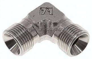 90°-Winkel, 60°Konus G 3/8"-G 3/8" (AG), V4A