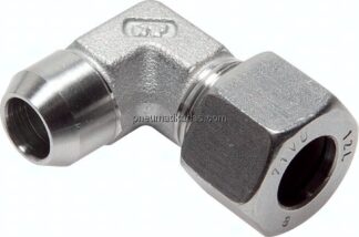 Winkel-Anschweißverschraubung 8 L (M14x1,5), Klemmring 1.4571 (NC)