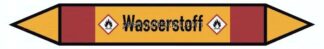 Rohrleitungskennzeichnung, 5er, 37 x 270, Wasserstoff (GHS 02)
