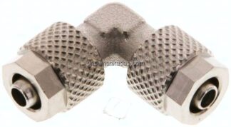 Winkel-Verschraubung 6x4mm, Messing vernickelt