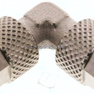 Winkel-Verschraubung 6x4mm, Messing vernickelt