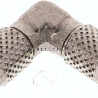 Winkel-Verschraubung 5x3mm, Messing vernickelt