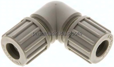 Winkel-Verschraubung 10x8mm, Polypropylen
