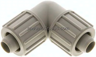Winkel-Verschraubung 20x13mm, Polypropylen
