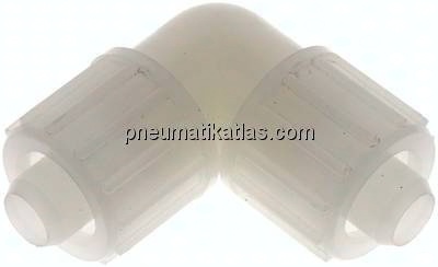 Winkel-Verschraubung 20x13mm, PVDF