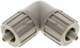 Winkel-Verschraubung 10x4mm, Polypropylen