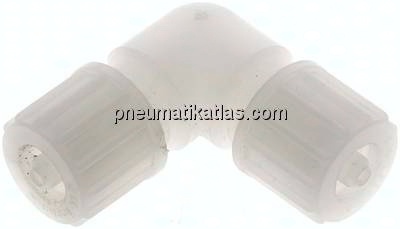 Winkel-Verschraubung 10x4mm, PVDF