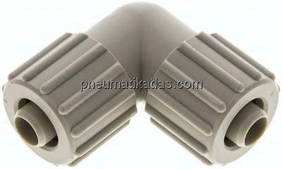 Winkel-Verschraubung 15x9mm, Polypropylen