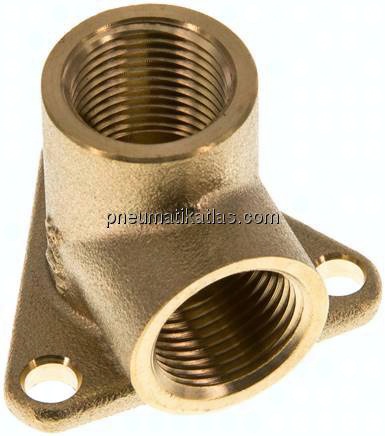Wanddose 2 x G 3/8" (IG), Messing