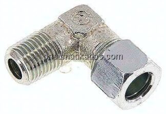 Winkel-Schneidringverschraub. R 1/4"-10 LL (M14x1), Stahl verzinkt