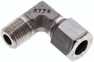Winkel-Schneidringverschraub. M 14x1,5 (konisch)-10 L (M16x1,5), 1.4571