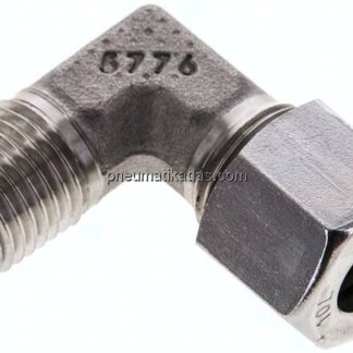 Winkel-Schneidringverschraub. M 14x1,5 (konisch)-10 L (M16x1,5), 1.4571