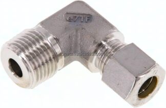 Winkel-Schneidringverschraub. R 1/2"-10 L (M16x1,5), Klemmring 1.4571 (NC)