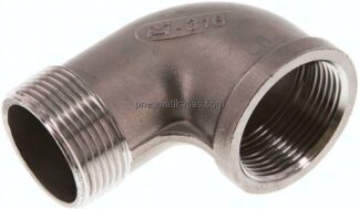 90°-Einschraubwinkel Rp 1-1/4"(IG)-R 1-1/4"(AG), 1.4408