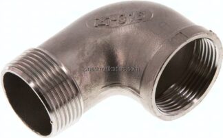 90°-Einschraubwinkel Rp 1-1/4"(IG)-R 1-1/4"(AG), 1.4408