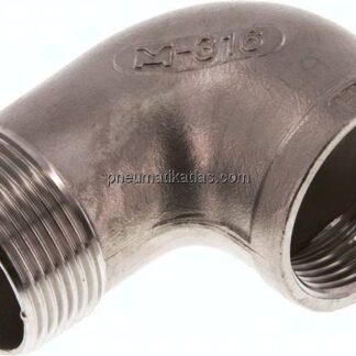 90°-Einschraubwinkel Rp 1-1/4"(IG)-R 1-1/4"(AG), 1.4408