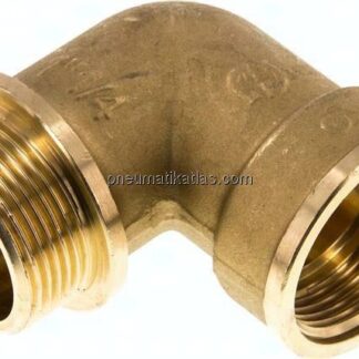 90°-Einschraubwinkel G 1-1/4"(IG)-G 1-1/4"(AG), Messing